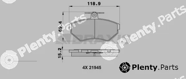 Braxis AA0028 — Brake Pad Set, disc brake