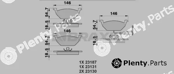 Braxis AB0002 — Brake Pad Set, disc brake