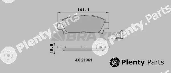 Braxis AB0191 — Brake Pad Set, disc brake