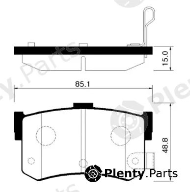 HSB Gold HP0005 — Brake Pad Set, disc brake
