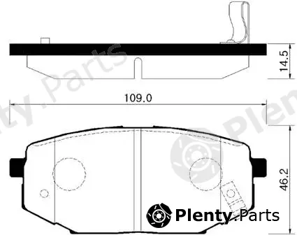 HSB Gold HP0013 — Brake Pad Set, disc brake