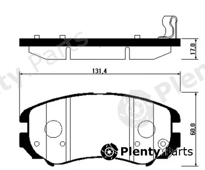 HSB Gold HP0009 — Brake Pad Set, disc brake
