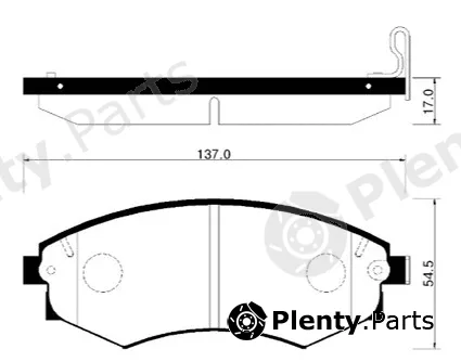 HSB Gold HP0006 — Brake Pad Set, disc brake