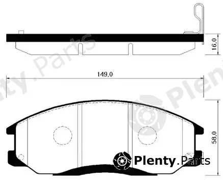 HSB Gold HP0014 — Brake Pad Set, disc brake