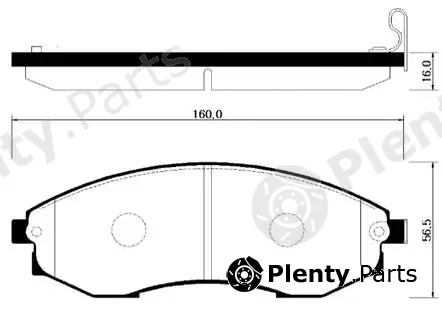 HSB Gold HP0012 — Brake Pad Set, disc brake