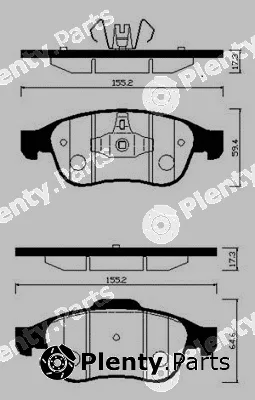 HSB Gold HP3009 — Brake Pad Set, disc brake