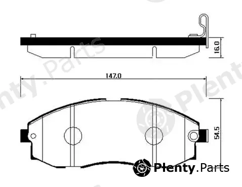 HSB Gold HP0018 — Brake Pad Set, disc brake
