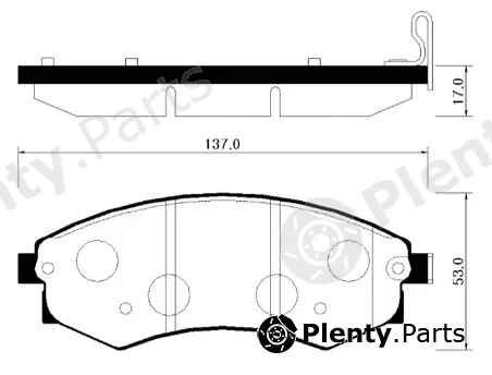 HSB Gold HP0007 — Brake Pad Set, disc brake