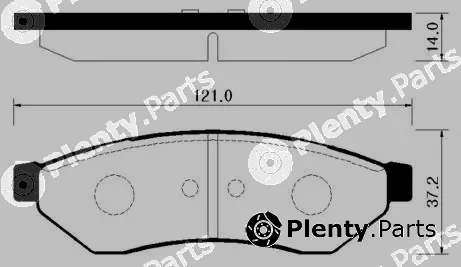 HSB Gold HP2018 — Brake Pad Set, disc brake