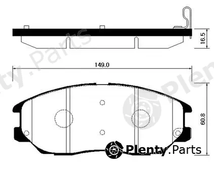 HSB Gold HP0016 — Brake Pad Set, disc brake