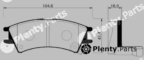 HSB Gold HP0001 — Brake Pad Set, disc brake