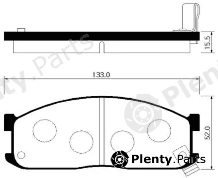 HSB Gold HP1010 — Brake Pad Set, disc brake