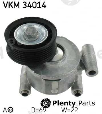 SKF VKM34014 — Tensioner Pulley, V-ribbed belt