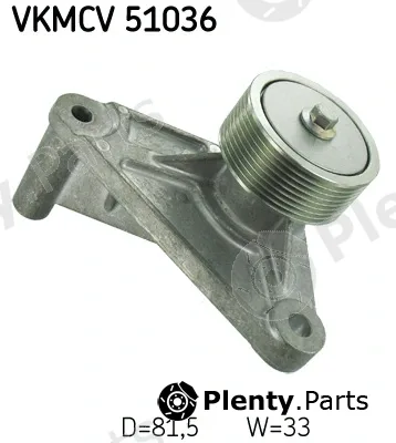 SKF VKMCV51036 — Deflection/Guide Pulley, V-ribbed belt