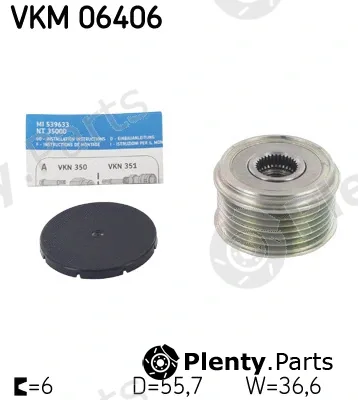 SKF VKM06406 — Alternator Freewheel Clutch