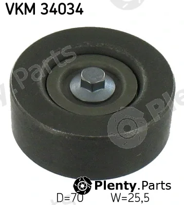 SKF VKM34034 — Deflection/Guide Pulley, V-ribbed belt