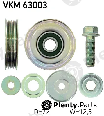 SKF VKM63003 — Deflection/Guide Pulley, V-ribbed belt