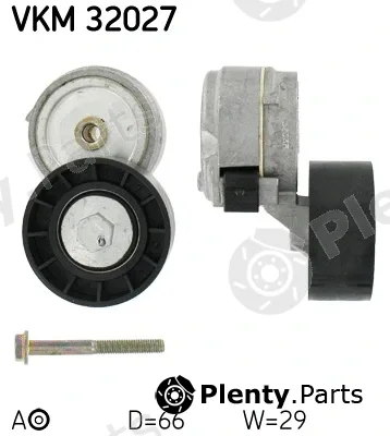 SKF VKM32027 — Tensioner Pulley, V-ribbed belt