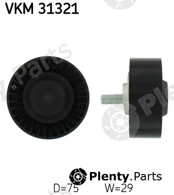 SKF VKM31321 — Deflection/Guide Pulley, V-ribbed belt