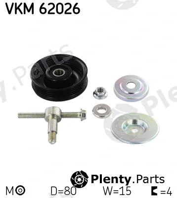 SKF VKM62026 — Tensioner Pulley, V-ribbed belt