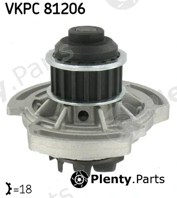 SKF VKPC81206 — Water Pump, engine cooling
