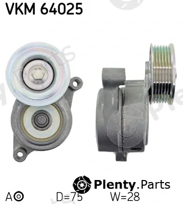 SKF VKM64025 — Tensioner Pulley, V-ribbed belt