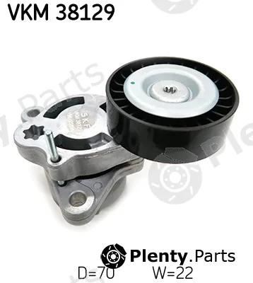 SKF VKM38129 — Tensioner Pulley, V-ribbed belt