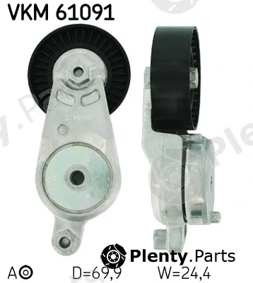 SKF VKM61091 — Tensioner Pulley, V-ribbed belt