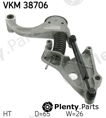 SKF VKM38706 — Tensioner Pulley, V-ribbed belt