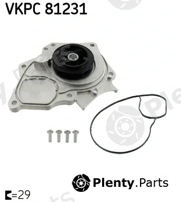 SKF VKPC81231 — Water Pump, engine cooling