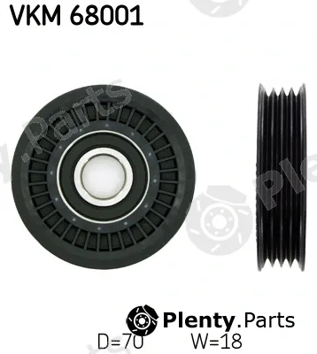 SKF VKM68001 — Deflection/Guide Pulley, V-ribbed belt