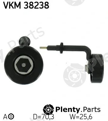SKF VKM38238 — Tensioner Pulley, V-ribbed belt