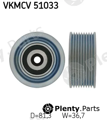SKF VKMCV51033 — Deflection/Guide Pulley, V-ribbed belt