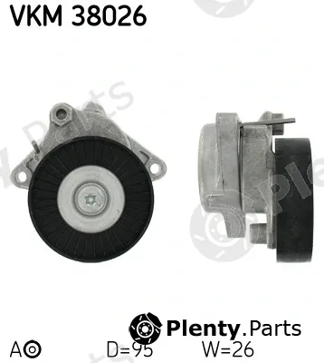 SKF VKM38026 — Tensioner Pulley, V-ribbed belt