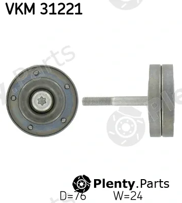 SKF VKM31221 — Deflection/Guide Pulley, V-ribbed belt