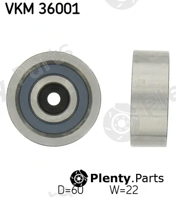 SKF VKM36001 — Deflection/Guide Pulley, V-ribbed belt