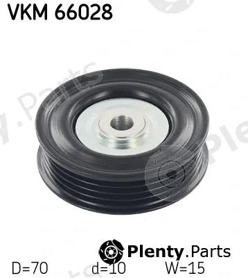 SKF VKM66028 — Deflection/Guide Pulley, V-ribbed belt