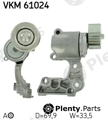 SKF VKM61024 — Tensioner Pulley, V-ribbed belt