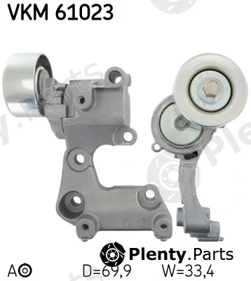 SKF VKM61023 — Tensioner Pulley, V-ribbed belt