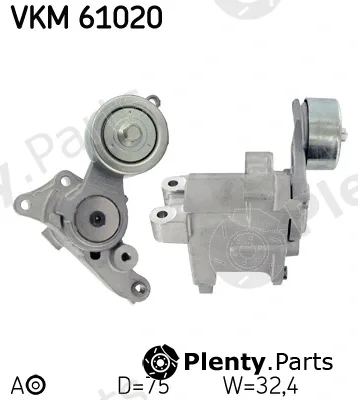 SKF VKM61020 — Tensioner Pulley, V-ribbed belt