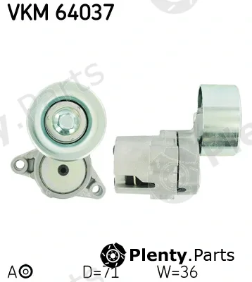 SKF VKM64037 — Tensioner Pulley, V-ribbed belt