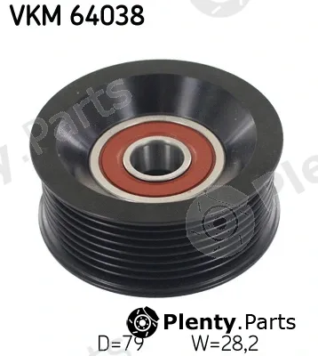 SKF VKM64038 — Deflection/Guide Pulley, V-ribbed belt
