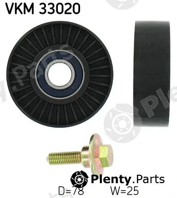 SKF VKM33020 — Deflection/Guide Pulley, V-ribbed belt