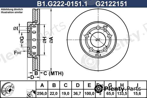 Galfer B1.G222-0151.1 — Brake Disc