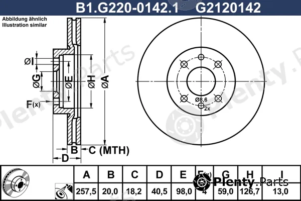 Galfer B1.G220-0142.1 — Brake Disc