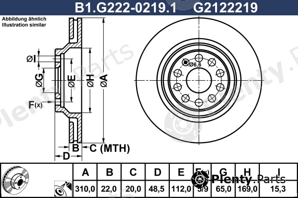 Galfer B1.G222-0219.1 — Brake Disc