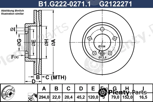 Galfer B1.G222-0271.1 — Brake Disc