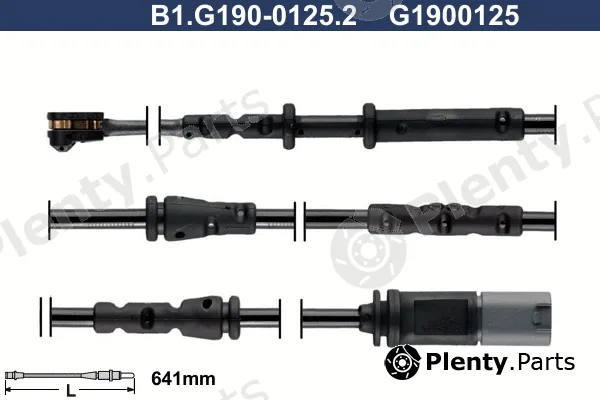 Galfer B1.G190-0125.2 — Warning Contact, brake pad wear