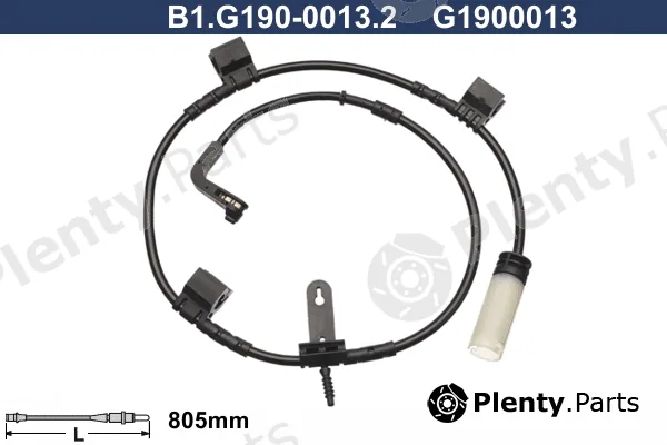 Galfer B1.G190-0013.2 — Warning Contact, brake pad wear
