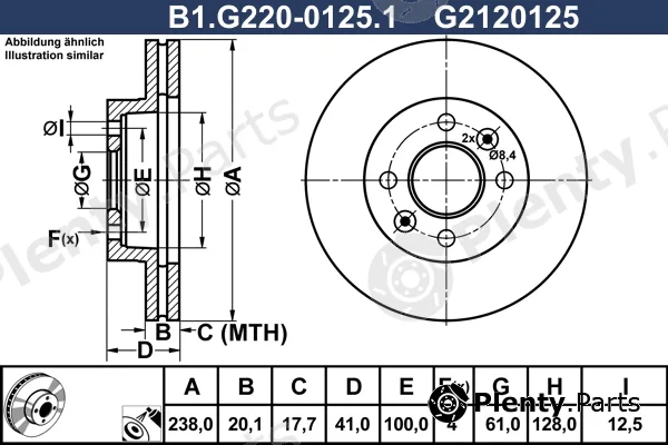 Galfer B1.G220-0125.1 — Brake Disc